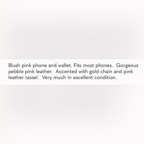 KATE SPADE Blush Pink Leather phone case and wallet on a chain. - Picture 6 of 6